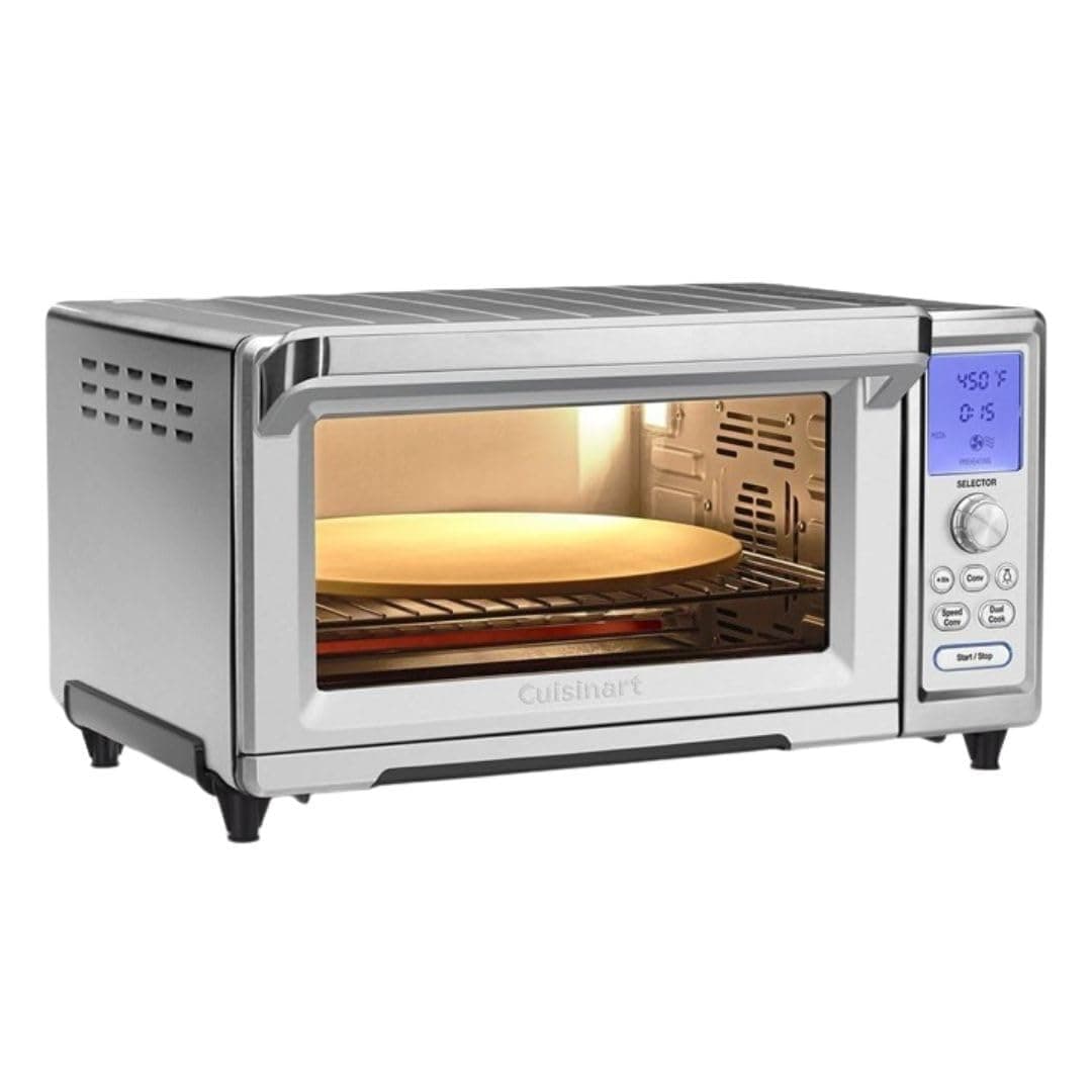 Cuisinart Chef’s Convection Toaster Oven, 1800-Watt Electric Oven with 15 Cooking Functions, Fits 13" Pizza, 9"x13" Baking Pan, and Full-Size Chicken, Nonstick Interior, TOB-260N1NAS, Stainless Steel