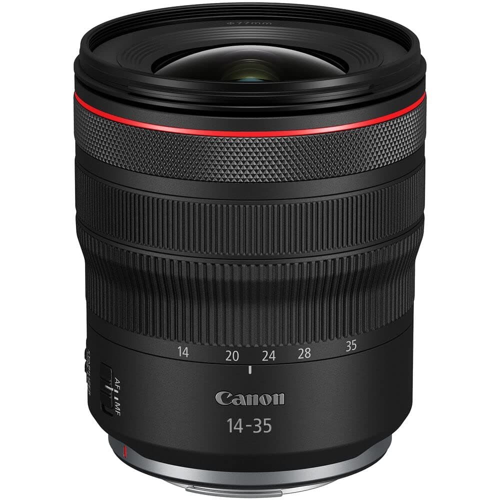 Canon RF14-35mm F4 L is USM Lens, Wide-Angle Zoom Lens, Compatible with EOS R Series Mirrorless Cameras, Black