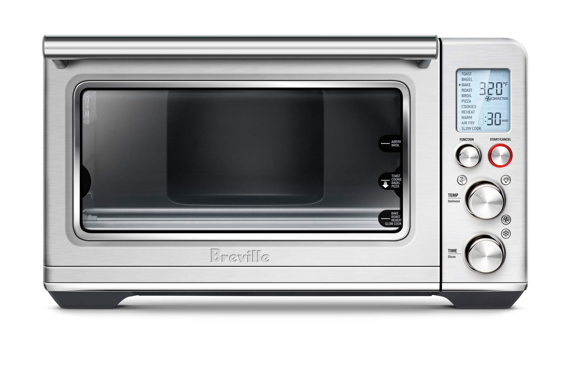 Breville BOV860BSS Smart Oven Air Fryer and Convection Oven, 0.8 Cubic Feet Capacity, Brushed Stainless Steel
