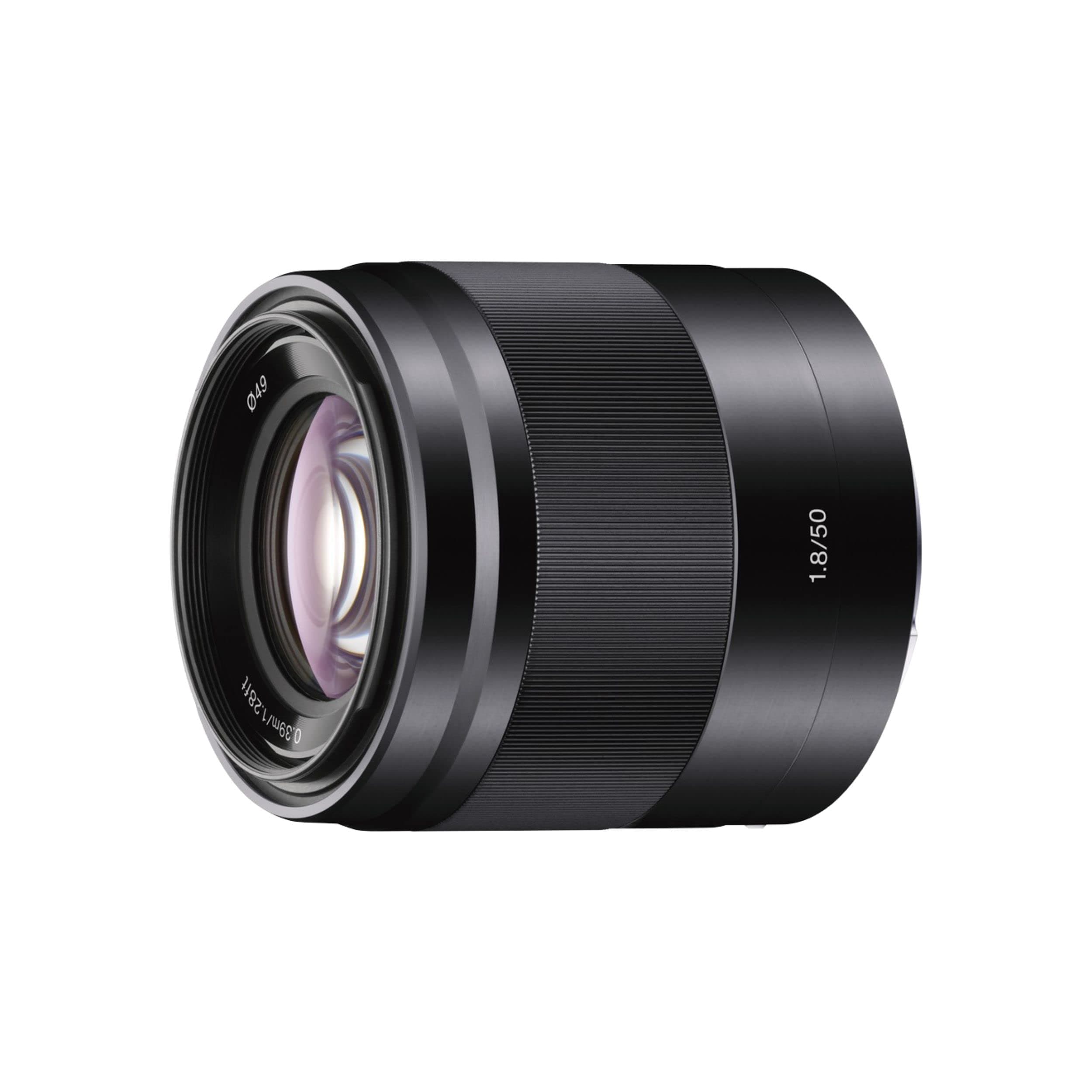 Sony - E 50mm F1.8 OSS Portrait Lens (SEL50F18/B), Black