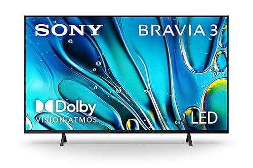 Sony 43-Inch Class 4K Ultra HD BRAVIA 3 LED Smart TV with Google TV, Dolby Vision HDR, and Exclusive Features for PlayStation®5 (K-43S30)