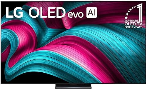 LG 83-Inch Class OLED evo AI 4K C5 Series Smart TV w/Dolby Atmos, Dolby Vision, HDR10, AI Super Upscaling 4K, Filmmaker Mode, Wow Orchestra, Alexa Built-in (OLED83C5PUA, 2025)