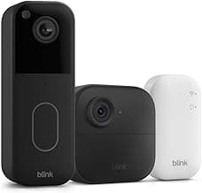All-new Blink Video Doorbell + Outdoor 4 – Wireless smart security cameras, head-to-toe HD view, two-year battery life. Sync Module Core included – 1 camera system + Video Doorbell