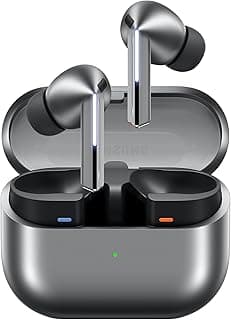 Samsung Galaxy Buds 3 Pro AI True Wireless Bluetooth Earbuds, Noise Cancelling, Sound Optimization, Redesigned Comfort Fit, Silver [US Version, Amazon Exclusive, 2Yr Warranty]