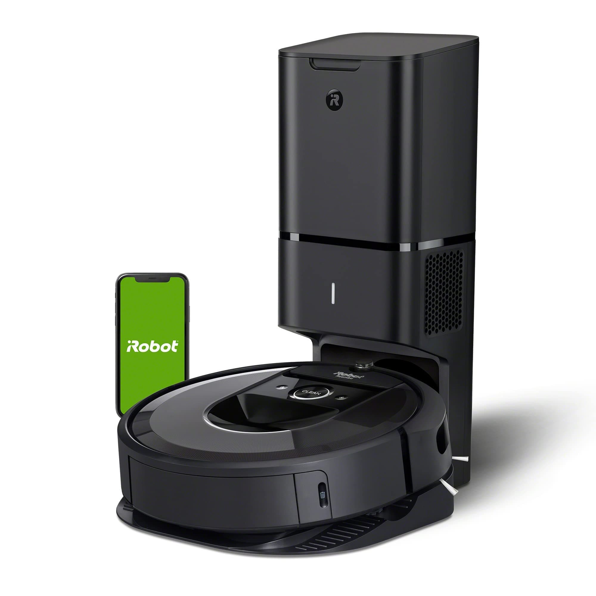 iRobot Roomba i7+ (7550) Robot Vacuum with Automatic Dirt Disposal- Empties Itself, Wi-Fi Connected, Smart Mapping, Works with Alexa, Ideal for Pet Hair, Carpets, Hard Floors
