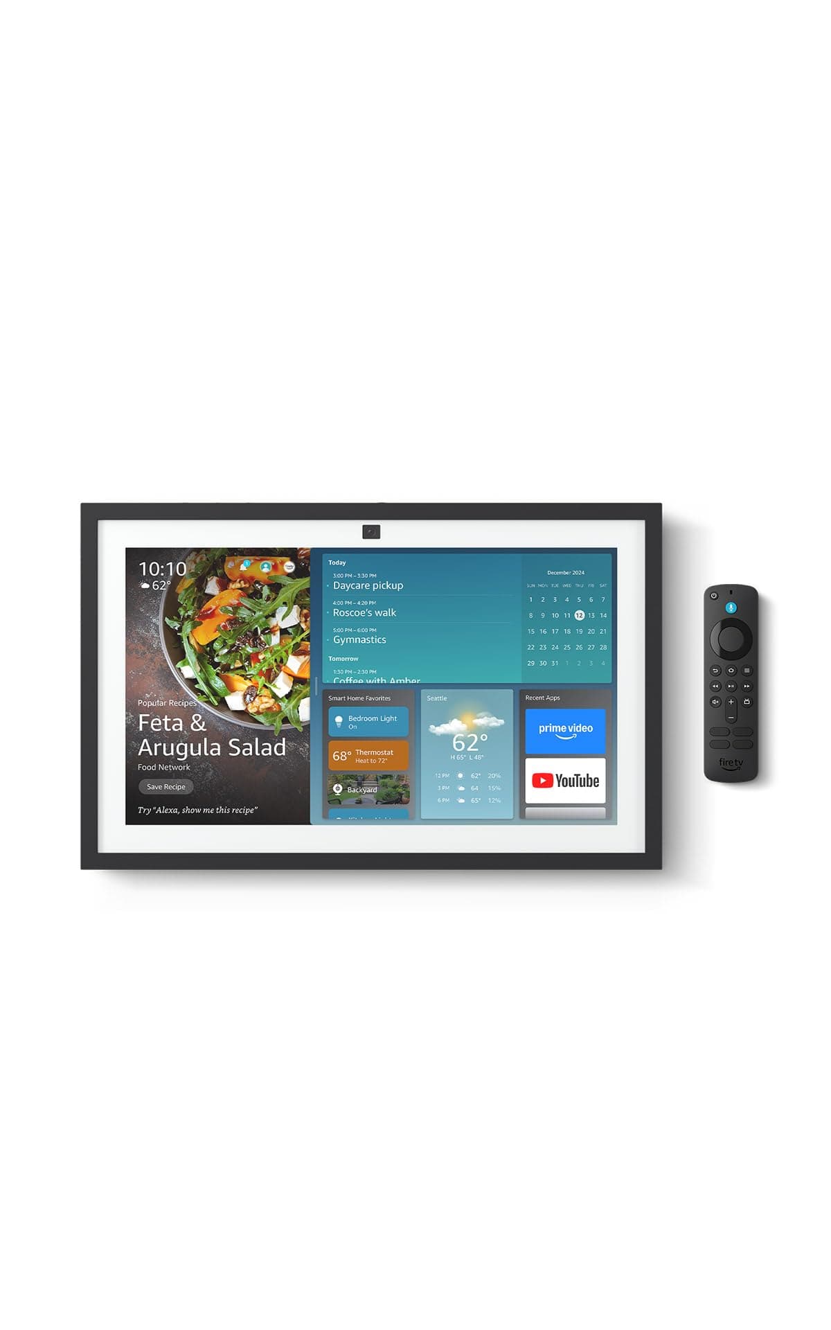 Amazon Echo Show 15 (newest model), Full HD 15.6" kitchen hub for home organization, with built-in Fire TV and Alexa+ Early Access