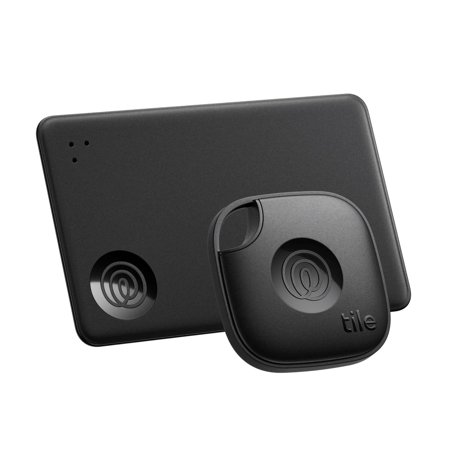 Tile by Life360 Starter Pack - Bluetooth Trackers and Item Finders for Keys, Wallets & More. Both iOS and Android Compatible. Phone Finder. 2-Pack (Black Mate/Slim)