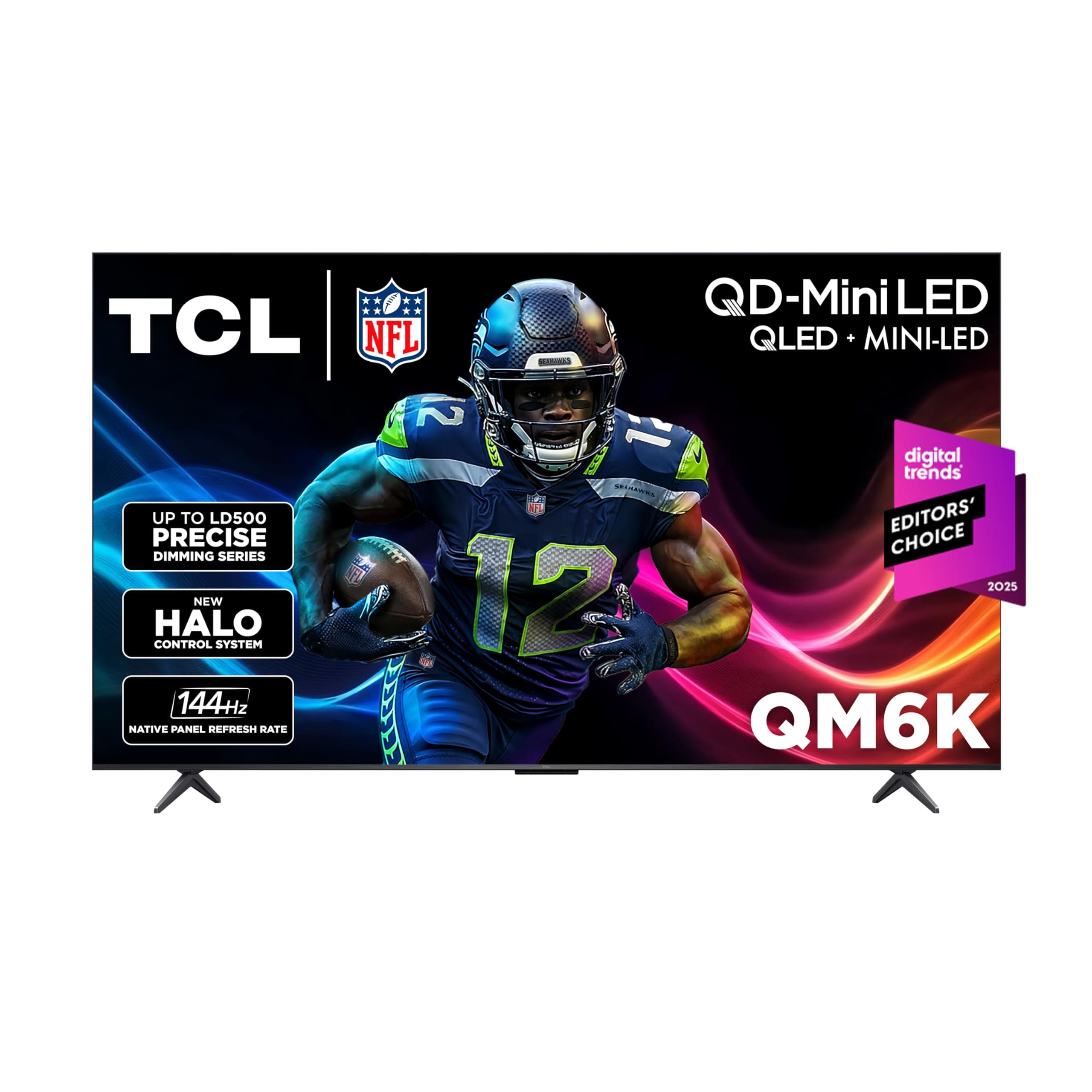 TCL 85 Inch Class QM6K Series | Mini LED QLED 4K HDR | 85QM6K, 2025 Model | 120HZ-144HZ High Brightness Smart Google TV Dolby Atmos Onkyo Audio | Voice Remote Alexa Gaming Streaming Television