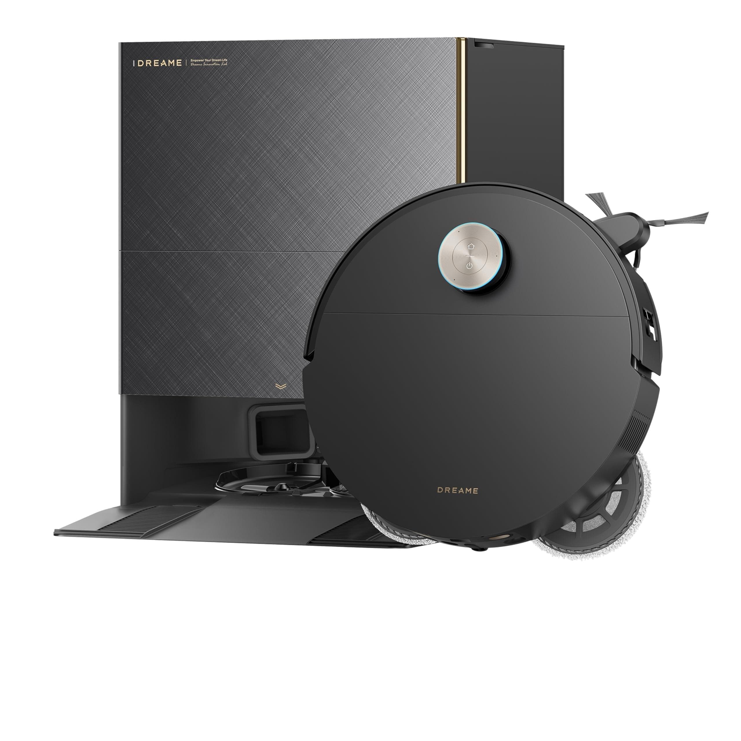 DREAME X60 Max Ultra Complete Robot Vacuum and Mop, Upgraded from X50 Series, 3.13in (7.95cm) Ultra-Thin Design, 35,000Pa Suction, Self Emptying&Refilling, Mop Self-Cleaning, 280+ Obstacle Avoidance