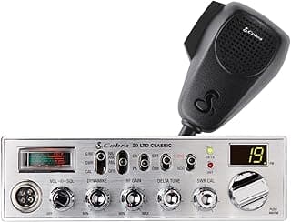 Cobra 29 LTD Classic AM/FM Professional CB Radio - Easy to Operate, Emergency Radio, Instant Channel 9, 4-Watt Output, Full 40 Channels, Adjustable Receiver and SWR Calibration, Black